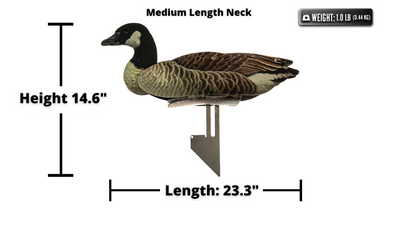 Lesser Canada Goose Decoy – Foldable and Collapsible Full Body Decoys (6 Decoys) - Fold Up Decoy