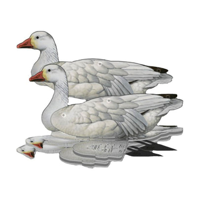 Snow Goose Decoy –  Foldable and Collapsible Full Body Decoys (6 Decoys) - Fold Up Decoy