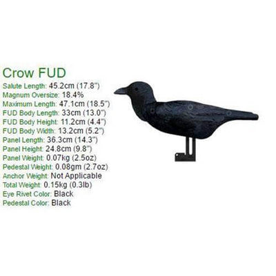 Decoys - Crow Decoy –  6 Pack Collapsible Full Body Crow Decoys For Hunting